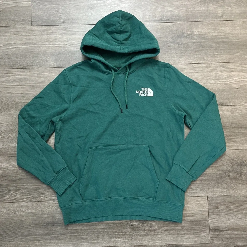 The North Face Mens Sz L Pullover Hoodie Sweatshirt Green